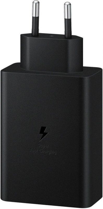 Мережевий зарядний пристрій Samsung 65W Power Adapter Trio (w/o cable) Black