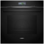 Духова шафа Siemens електрична, 71л, A+, пара, дисплей, конвекція, чорний