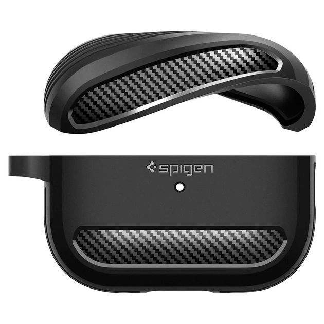 Чохол Spigen для Apple AirPods Pro 2 Rugged Armor, Black