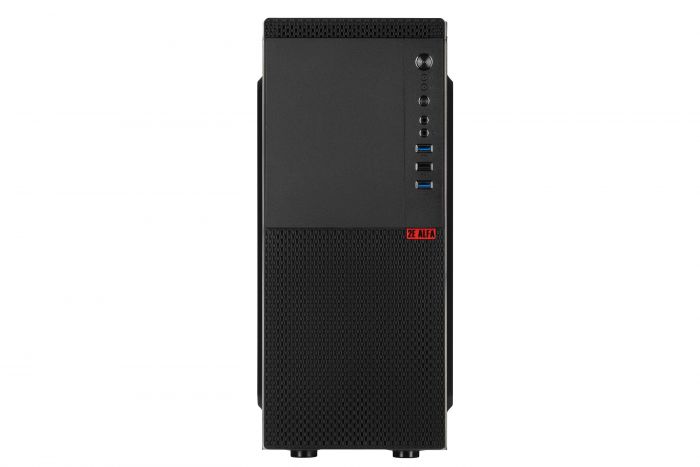 Комп’ютер персональний 2E Rational Intel i3-12100, 8Gb, F256GB, UMA, H610, 2E-E130, 500W, Win11P