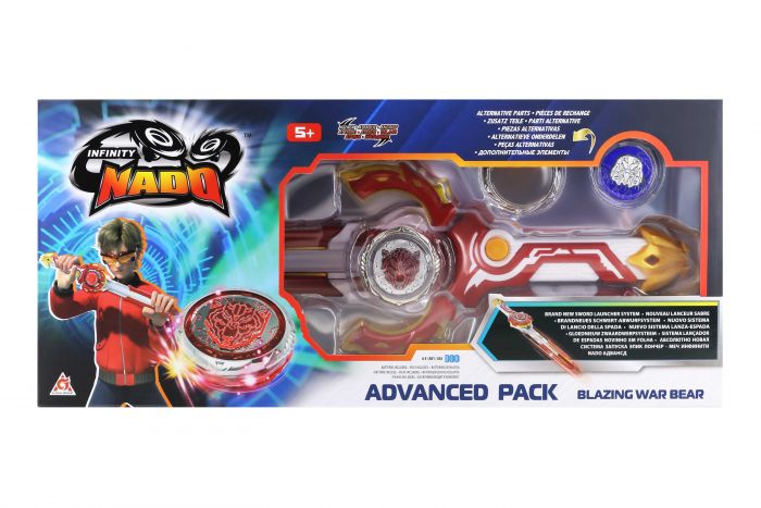 Дзиґа Infinity Nado VI серія Advanced Pack Blazing War Bear Палаючий Бойовий Ведмідь