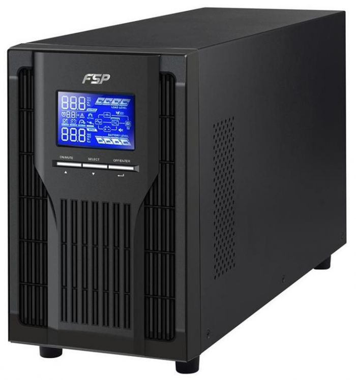 Джерело безперебійного живлення FSP Champ 1K, 1000VA/900W, LCD, USB, 3xSchuko