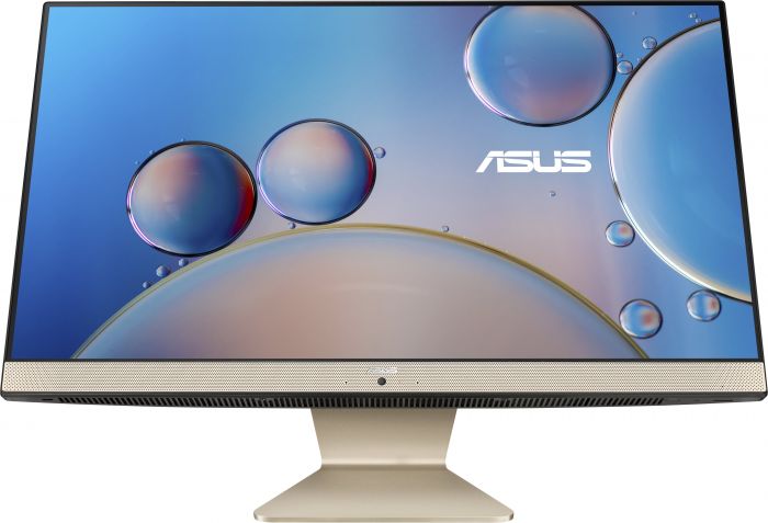 Персональний комп'ютер моноблок ASUS M3400WYAK-BA019M 23.8" FHD AG, AMD R5-5625U, 16GB, F512GB, UMA, WiFi,  кл+м, без ОС, золотистий