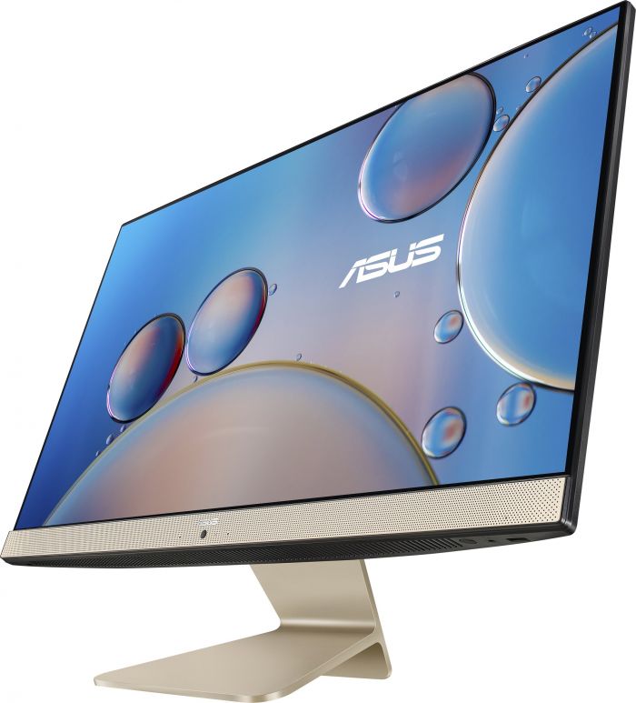 Персональний комп'ютер моноблок ASUS M3400WYAK-BA019M 23.8" FHD AG, AMD R5-5625U, 16GB, F512GB, UMA, WiFi,  кл+м, без ОС, золотистий