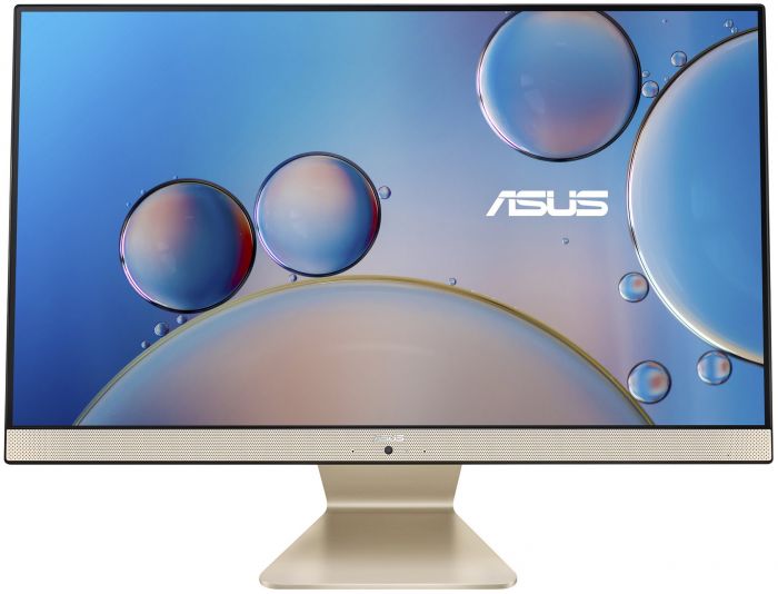 Персональний комп'ютер моноблок ASUS M3400WYAK-BA019M 23.8" FHD AG, AMD R5-5625U, 16GB, F512GB, UMA, WiFi,  кл+м, без ОС, золотистий