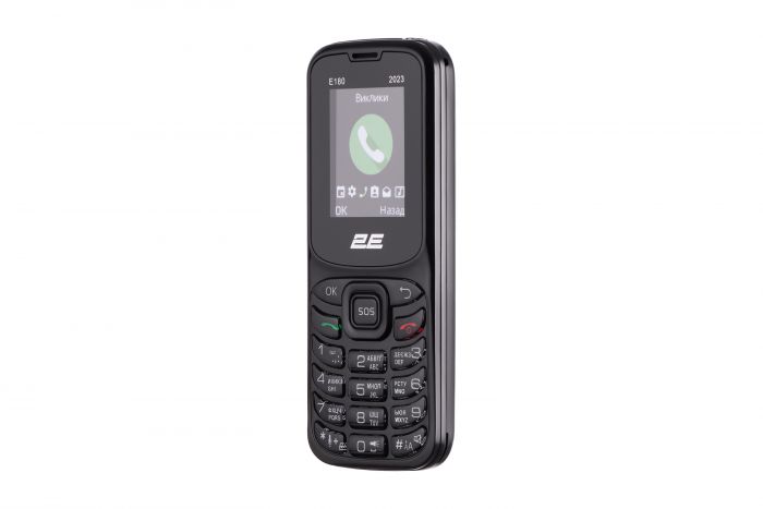 Мобільний телефон 2E E180 2023 1.77" 2SIM, 1000mAh, Чорний