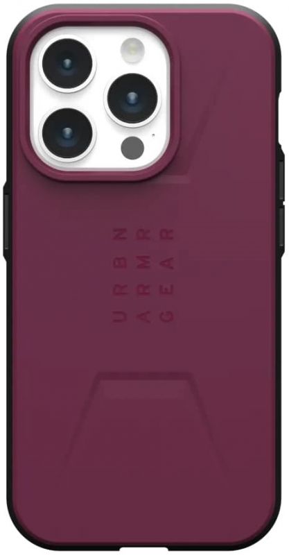 Чохол UAG для Apple iPhone 15 Pro Civilian Magsafe, Bordeaux