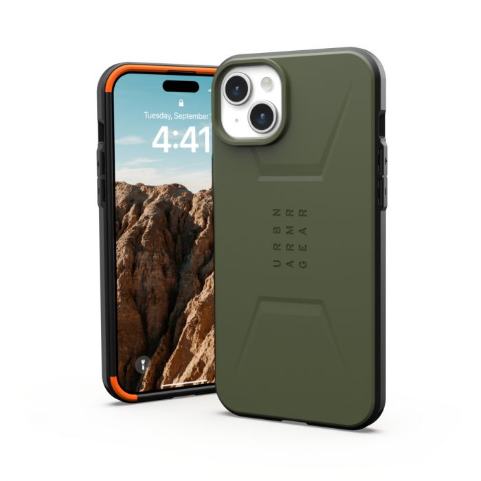 Чохол UAG для Apple iPhone 15 Plus Civilian Magsafe, Olive Drab