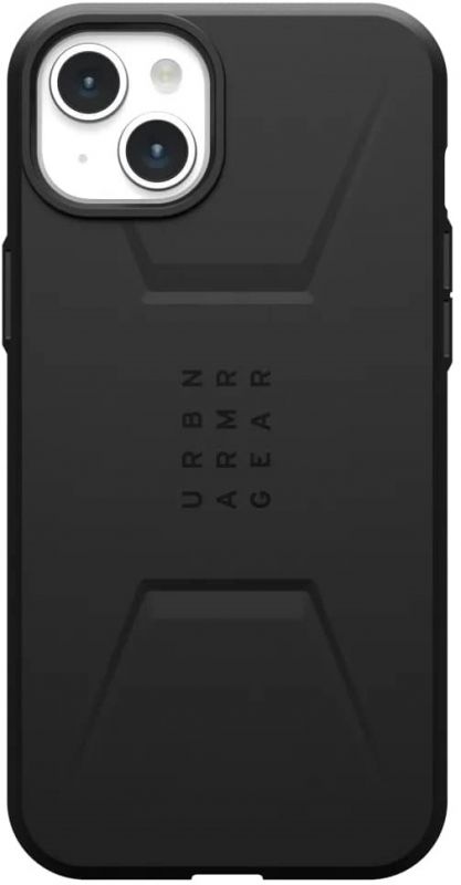 Чохол UAG для Apple iPhone 15 Plus Civilian Magsafe, Black