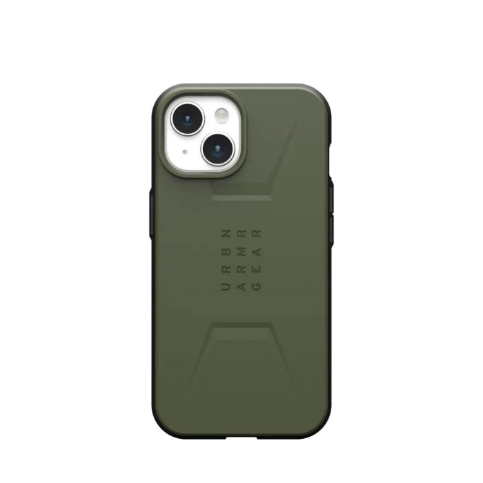 Чохол UAG для Apple iPhone 15 Civilian Magsafe, Olive Drab