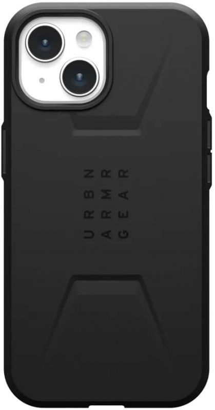 Чохол UAG для Apple iPhone 15 Civilian Magsafe, Black