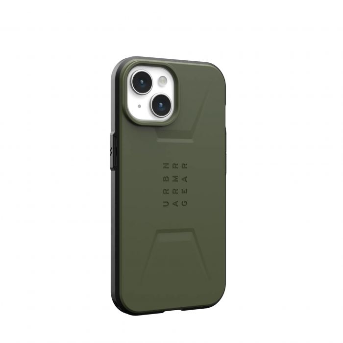 Чохол UAG для Apple iPhone 15 Civilian Magsafe, Olive Drab