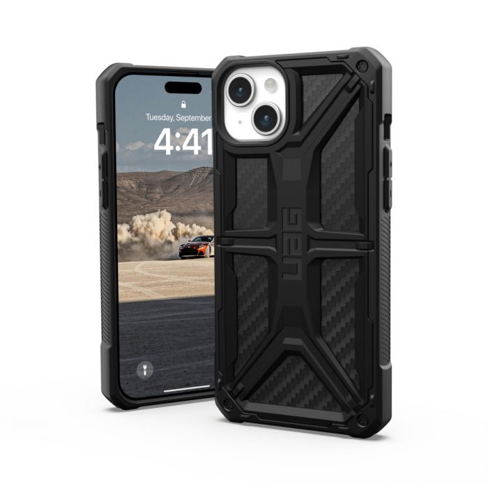 Чохол UAG для Apple iPhone 15 Plus Monarch, Carbon Fiber