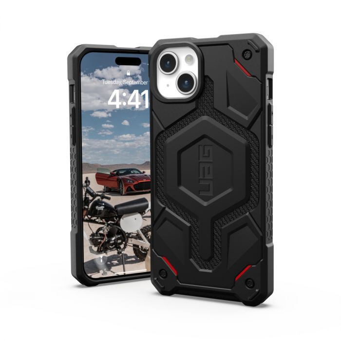 Чохол UAG для Apple iPhone 15 Plus Monarch Pro Magsafe, Kevlar Black