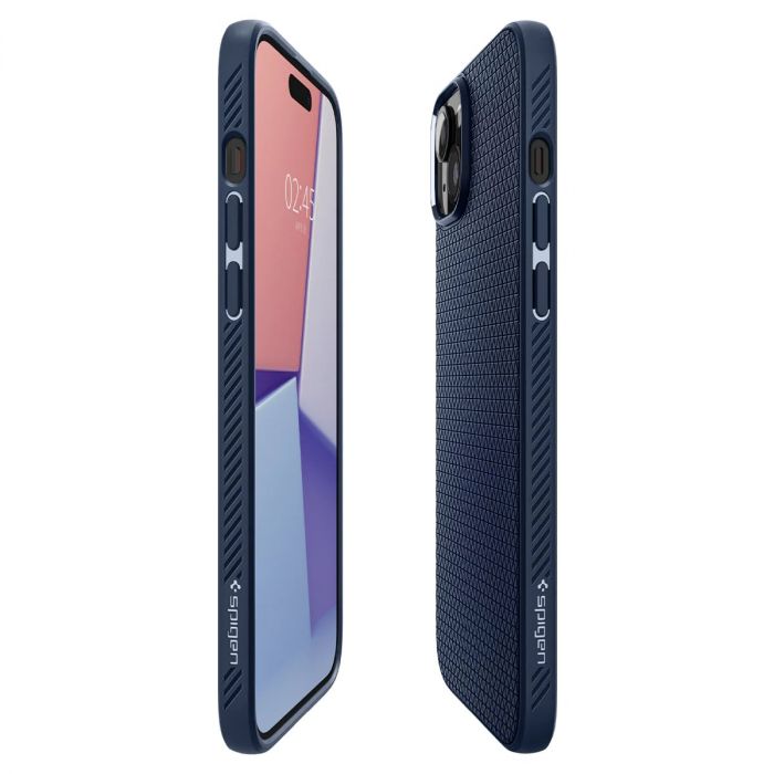 Чохол Spigen для Apple iPhone 15 Plus Liquid Air, Navy Blue