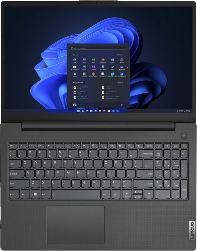 Ноутбук Lenovo V15-G3 15.6" FHD IPS AG, Intel і3-1215U, 16GB, F256GB, UMA, DOS, чорний