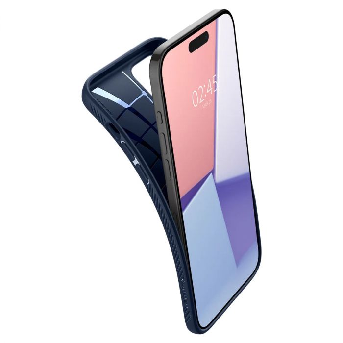 Чохол Spigen для Apple iPhone 15 Pro Max Liquid Air, Navy Blue