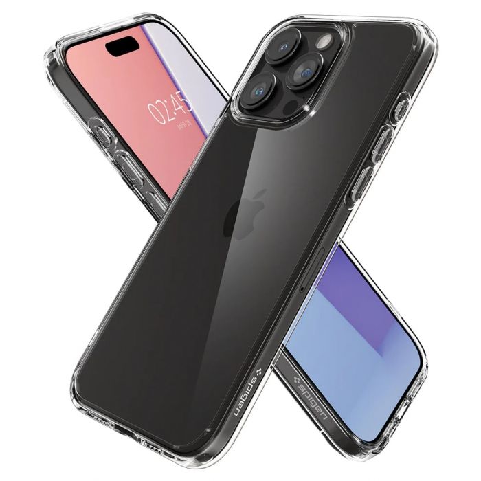 Чохол Spigen для Apple iPhone 15 Pro Max Crystal Hybrid, Crystal Clear