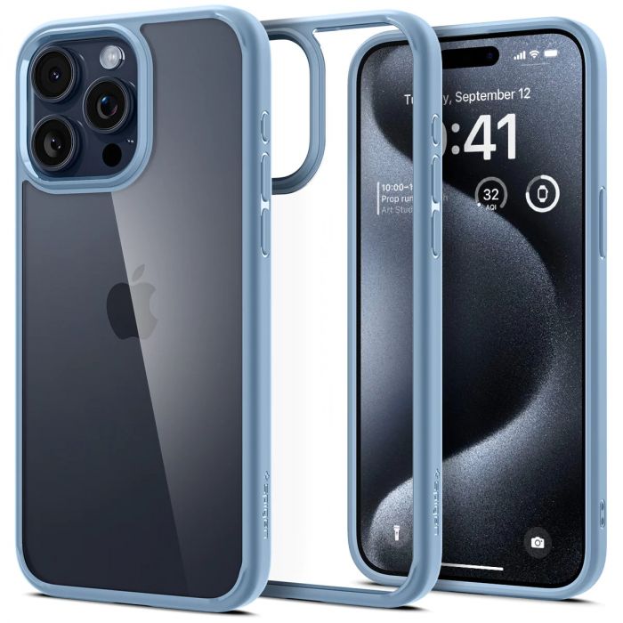 Чохол Spigen для Apple iPhone 15 Pro Max Ultra Hybrid, Sierra Blue