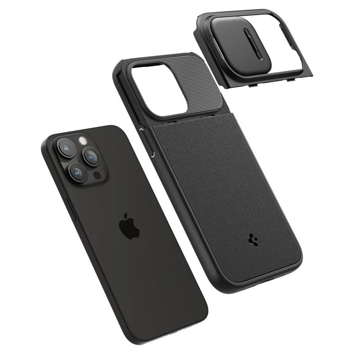 Чохол Spigen для Apple iPhone 15 Pro Optik Armor MagFit, Black