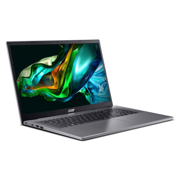 Ноутбук Acer Aspire 3 A317-55P 17,3" FHD IPS, Intel C N100, 4GB, F128GB, UMA, Win11, сірий