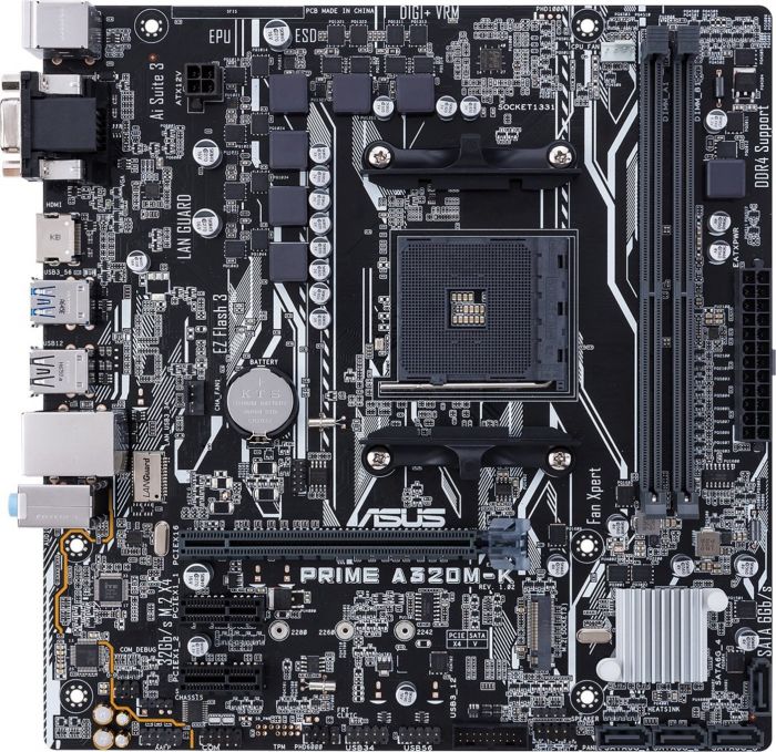 Материнcька плата ASUS PRIME A320M-K sAM4 A320 2xDDR4 HDMI D-Sub mATX