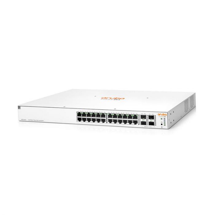 Комутатор HPE Aruba Instant On 1930, Class4 PoE 4SFP/SFP+ 370W Switch, 24xGE, 4xGE SFP ports, LT Warranty