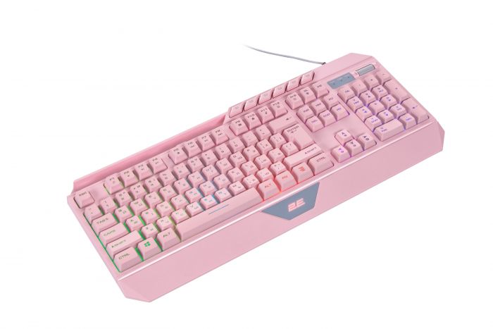 Клавіатура 2E GAMING KG315 RGB USB Pink Ukr