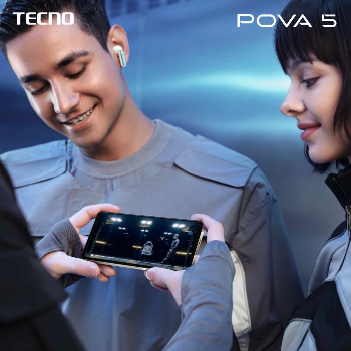 Смартфон TECNO POVA 5 (LH7n) 6.78" 8/128GB, 2SIM, 6000mAh, Amber Gold