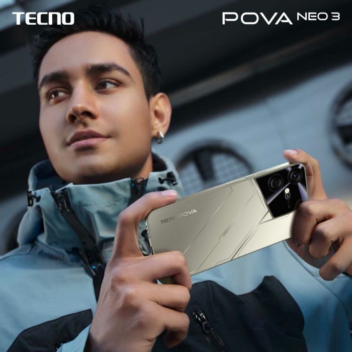 Смартфон TECNO POVA NEO 3 (LH6n) 6.82" 8/128ГБ, 2SIM, 7000мА•год, Amber Gold