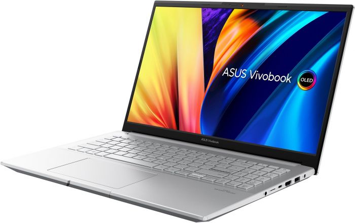 Ноутбук ASUS Vivobook Pro 15 M6500XV-LP018 15.6" FHD OLED, AMD R7-7840HS, 16GB, F1TB, NVD4060-8, NoOS, Сріблястий