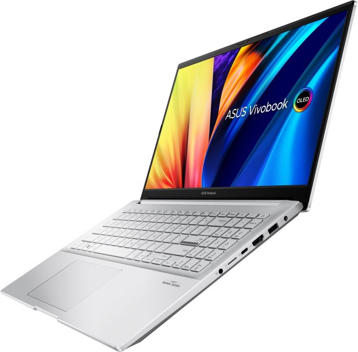 Ноутбук ASUS Vivobook Pro 15 M6500XV-LP018 15.6" FHD OLED, AMD R7-7840HS, 16GB, F1TB, NVD4060-8, NoOS, Сріблястий