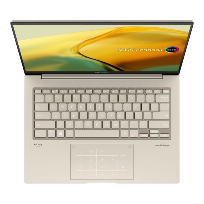 Ноутбук ASUS Zenbook 14 UX3404VC-M9025WS 14.5" 2.8K OLED, Intel i9-13900H, 32GB, F1TB, NVD3050-4, Win11, Бежевий