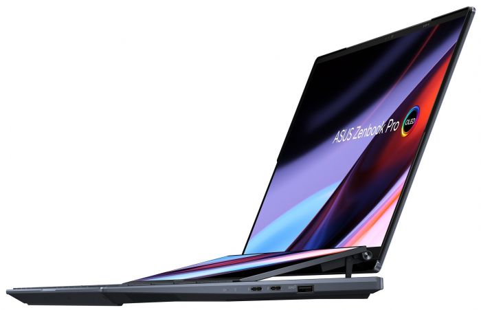 Ноутбук ASUS Zenbook Pro 14 Duo UX8402VU-P1060 14.5" 2.8K OLED Touch, Intel i7-13700H, 16GB, F1TB, NVD4050-6, NoOS, Чорний