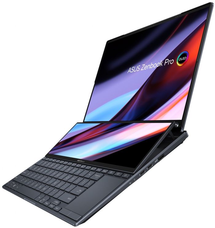 Ноутбук ASUS Zenbook Pro 14 Duo UX8402VV-P1046 14.5" 2.8K OLED, Intel i9-13900H, 32GB, F2TB, NVD4060-8, NoOS, Чорний