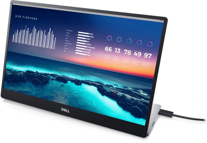 Монітор портативний DELL 14" P1424H 2xUSB-C, IPS