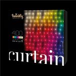 Гірлянда Smart LED Twinkly Curtain RGBW 400, Gen II, IP44, 1.45 х 2.1м, кабель прозорий