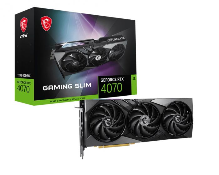 Відеокарта MSI GeForce RTX 4070 12GB GDDR6X GAMING SLIM