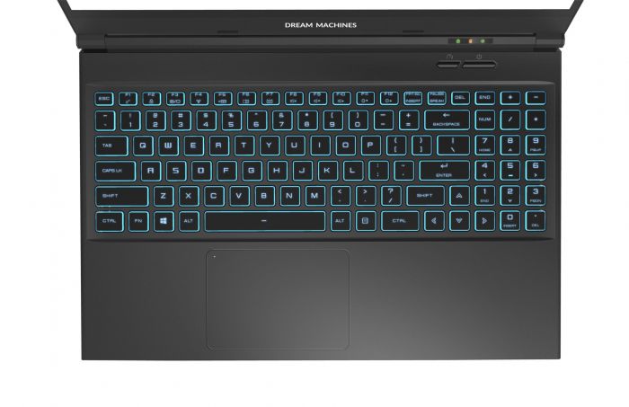 Ноутбук Dream Machines RG3060-15 15.6QHD IPS, Intel i7-12700H, 16GB, F1TB, NVD3060-6, DOS, чорний