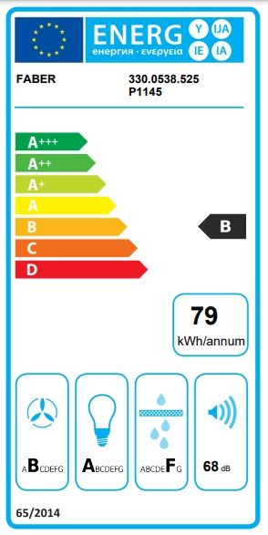 Витяжка Faber похила, 55см, 1219м.куб/год, Steelmax Ev8 Led Wh A55, білий/нерж