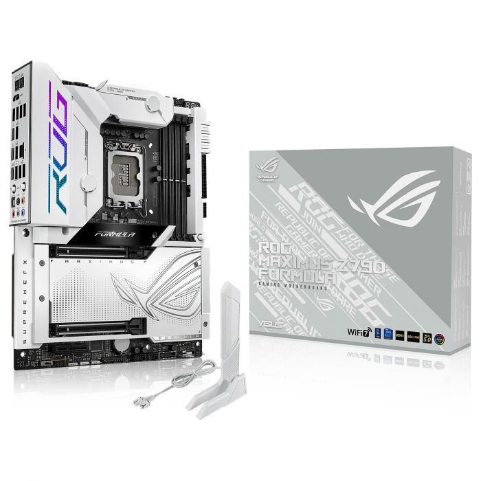 Материнcька плата ASUS ROG MAXIMUS Z790 FORMULA s1700 Z790 4xDDR5 M.2 HDMI USB Type-C Wi-Fi BT ATX білий водяна система охолодження!