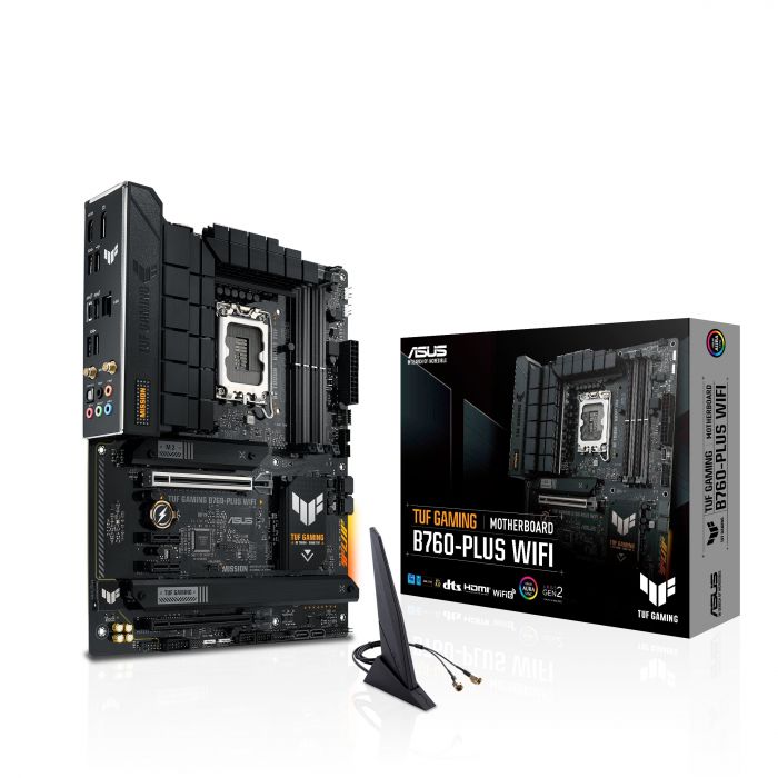 Материнcька плата ASUS TUF GAMING B760-PLUS WIFI s1700 B760 4xDDR5 M.2 HDMI DP Wi-Fi BT ATX