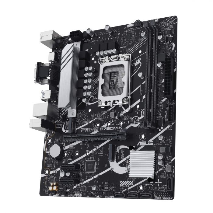 Материнcька плата ASUS PRIME B760M-K s1700 B760 2xDDR5 M.2 HDMI D-Sub mATX