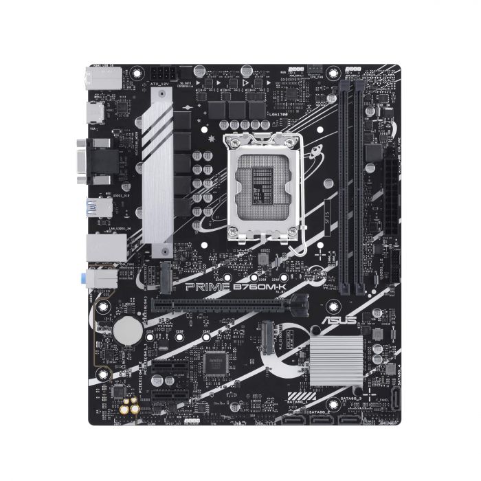 Материнcька плата ASUS PRIME B760M-K s1700 B760 2xDDR5 M.2 HDMI D-Sub mATX