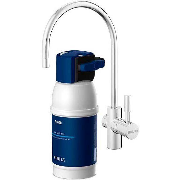 Фільтр проточний BRITA My Pure P1, індикатор стану фільтра, 3 режими жорсткості води