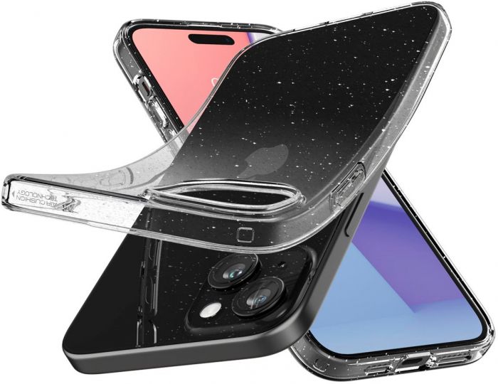 Чохол Spigen для Apple iPhone 15 Liquid Crystal Glitter, Crystal Quartz