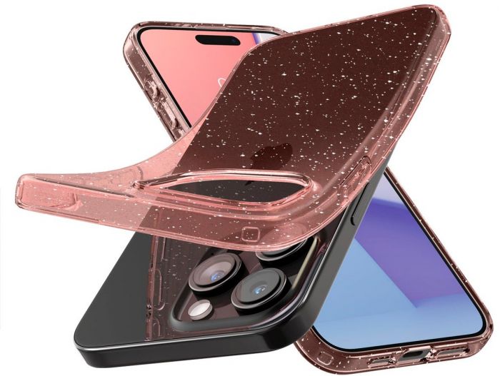 Чохол Spigen для Apple iPhone 15 Pro Liquid Crystal Glitter, Rose Quartz