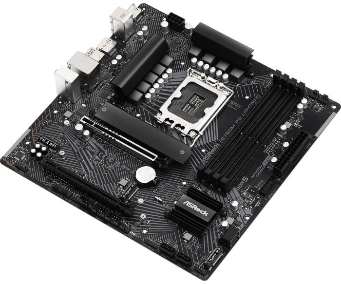 Материнська плата ASRock  B760M PG LIGHTNING s1700 B760 4xDDR5 M.2 HDMI DP mATX