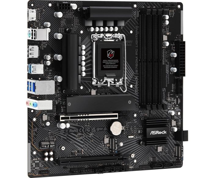 Материнська плата ASRock  B760M PG LIGHTNING s1700 B760 4xDDR5 M.2 HDMI DP mATX