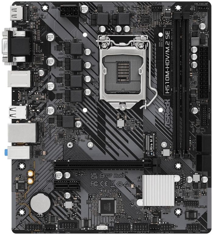 Материнська плата ASRock H510M-HDV/M.2 SE s1200 H510 2xDDR4 M.2 HDMI DVI mATX